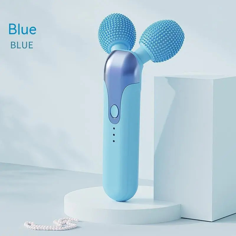 2-in-1 Facial Cleansing Brush & Face Slimming Roller – Vibration Beauty Massager uniglowStore