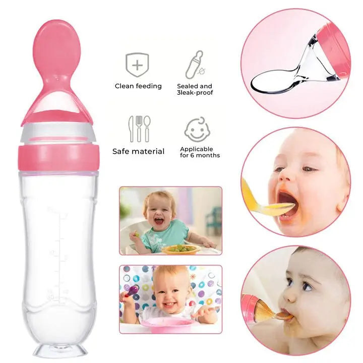 Baby Silicone Spoon Bottle (MHP-068) uniglowStore