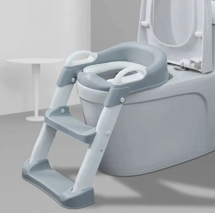 Adjustable Soft Toilet Ladder – Potty Training Seat with Step Stool