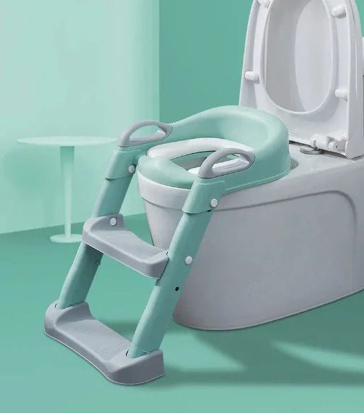 Adjustable Soft Toilet Ladder – Potty Training Seat with Step Stool