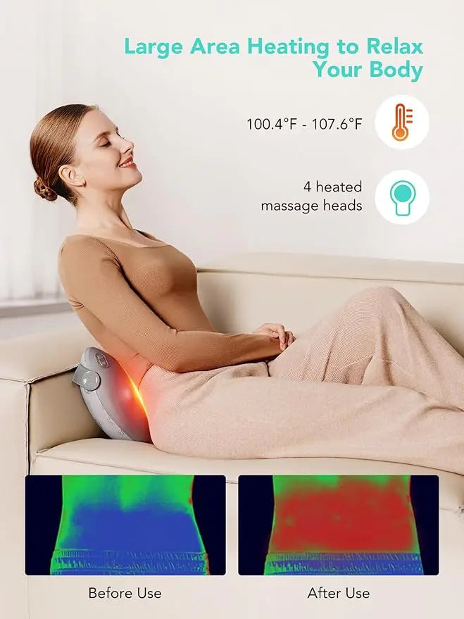 Rechargeable Knee Massager with Heat & Vibration – Pain Relief & Mobility Support uniglow