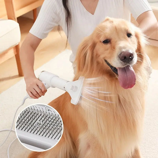 2-in-1 Pet Hair Dryer Comb for Cats & Dogs – Quiet, Safe & Efficient Grooming Tool uniglowStore