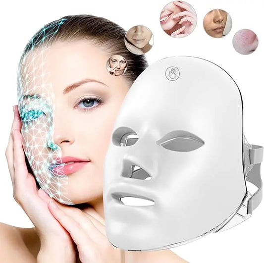 7-Color LED Light Therapy Face Mask – Skin Rejuvenation & Anti-Aging Treatment © uniglow