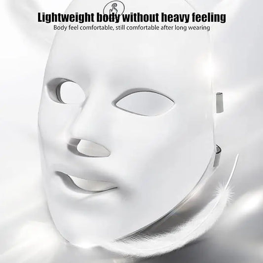 7-Color LED Light Therapy Face Mask – Skin Rejuvenation & Anti-Aging Treatment © uniglow