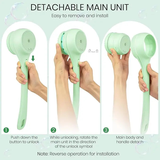 Electric Body Brush for Exfoliation & Deep Cleansing – Radiant, Smooth Skin uniglowStore