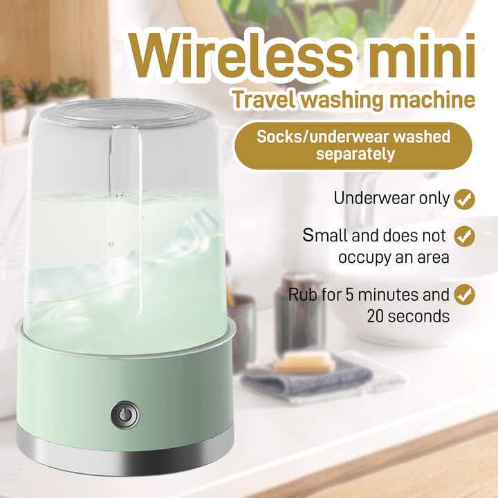 Compact Mini Washer with Spin Dryer – Portable & Space-Saving Laundry Machine