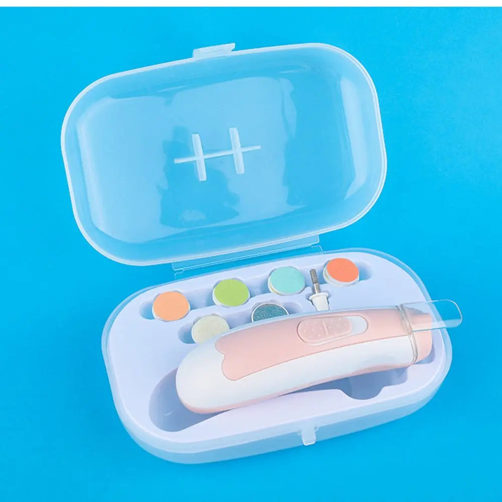 Newborn Electric Nail Clipper Set – Safe, Anti-Pinch Design for Gentle Baby Care uniglowStore