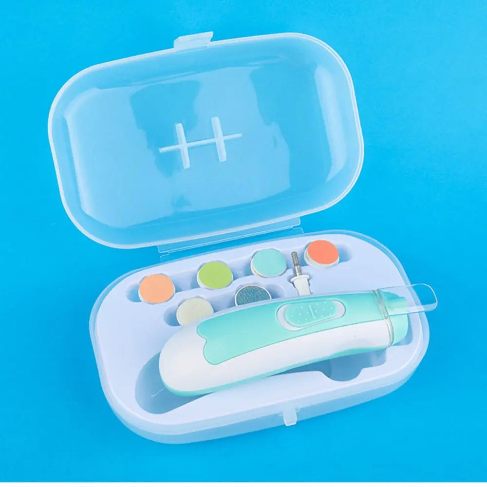 Newborn Electric Nail Clipper Set – Safe, Anti-Pinch Design for Gentle Baby Care uniglowStore
